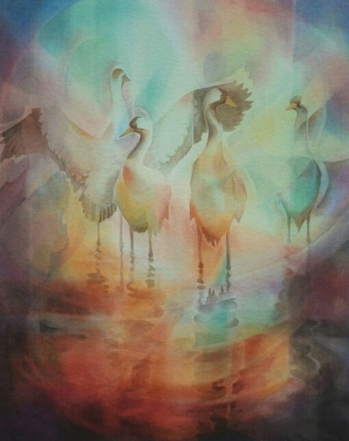 Ken Goldman: Crane Reflections
