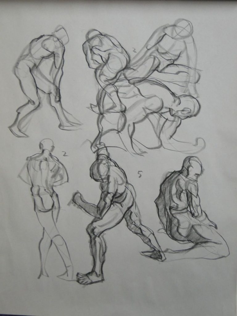 Ken_Goldman-Gestures-Charcoal Drawing-24x18