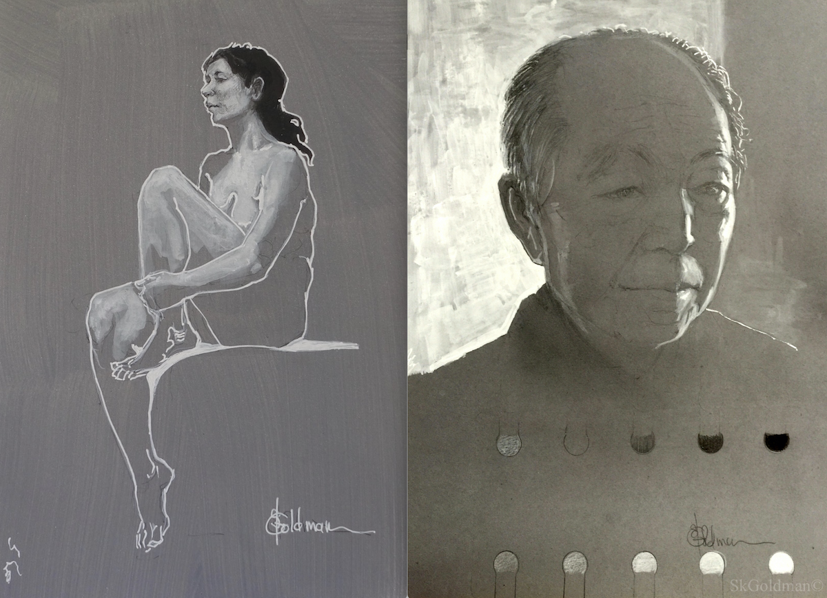 WORKSHOP: The Value of Values Painting/Drawing with Stephanie Goldman-COMPLETE