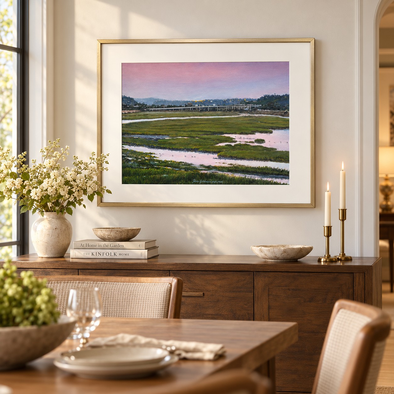 Goldman Fine Art newsletter: San Diego River Dusk by Ken Goldman